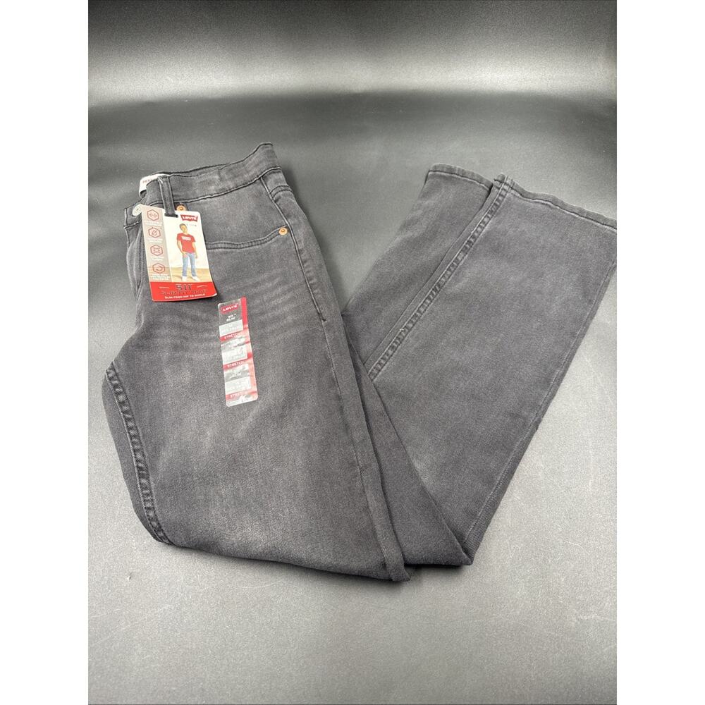 Levis 511 slim fit jeans size 16 reg black 28x30 boys NWT